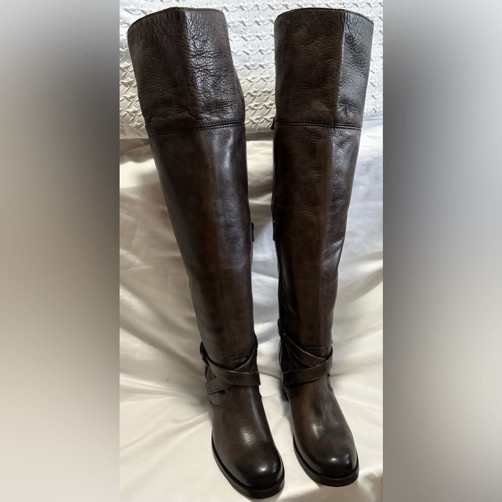 Frye Women’s Kelly Leather Over the Knee Boots Size 8.5 - Picture 3 of 13